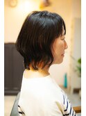 【30,40,50代白髪ぼかししてナノバブルで収まりいいミディアム】