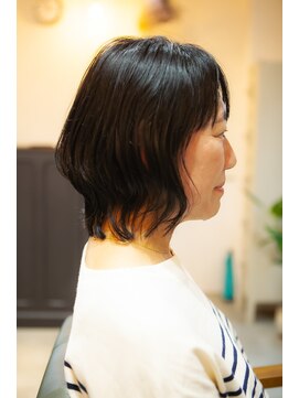 リスボーン(RESBORN) 【30,40,50代白髪ぼかししてナノバブルで収まりいいミディアム】