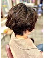 サーティエイト(38) 50代ゆるふわソフトカール丸みショート/髪質改善/元町/ボブ/