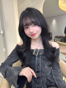 ロンドアヴァントゥス 池袋(Lond aventus) 韓国レイヤー/韓国風/ボブ/髪質改善/黒髪/ブリーチなし〔池袋〕