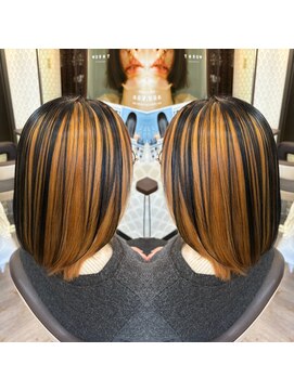 ヘアーアンドメイク アビディング(hair&make abiding) アンブレラカラー