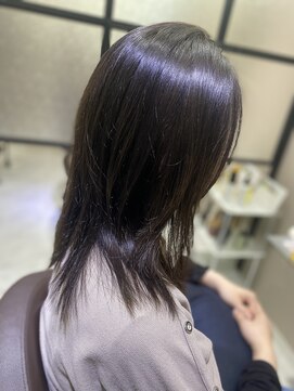 あお へあさろん ポイントストレート