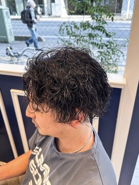 アンソル オブ リシェール(N'SOL of RICHAIR) サーフカール/スパイキーショート/ブルーブラック/南越谷