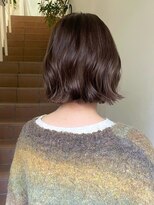 サンク 原宿 表参道(cinq)&nbsp;表参道オリーブグレージュブリーチなしダブルカラーショートボブ