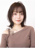 20代30代切りっぱなしレイヤーボブ/髪質改善ストレート