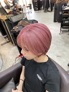 シールドヘアー 沖縄 新都心(C'LD Hair) ピンクカラー/那覇美容室/おもろまち美容室