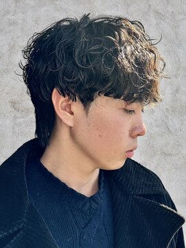 アノ 別府店(Ano.) 別府シャドウパーマメンズマッシュ波巻きパーマツイストパーマ