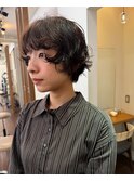 ショートパーマ ボブパーマ パーマ 表参道 ミディアムヘア