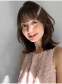 前髪ミディアムレイヤーカットレイヤーカット20代30代40代◎