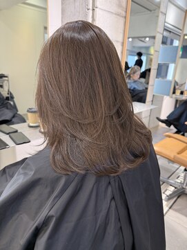 ローレン(LOREN) 透明感髪質改善ベージュダブルカラーミルクティーグレージュ