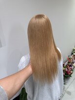 エン 栄店(enne)&nbsp;ミルクティーブラウン/大人ガーリー/ミディアムレイヤーカット