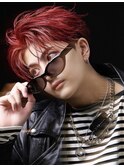 MEN’S HAIR/波巻きツイストスパイラル/リバースセンターパート