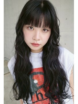 ヘアサロン ガリカ 表参道(hair salon Gallica) <hyuga>無造作ウェーブ×黒髪ロング/束感スタイリング