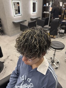 スタンスメンズ(STANCE MEN'S) ハイライト×波巻きパーマ