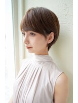 エル 横浜 ウエスト(eL 横浜 west) 前髪 イメチェン ピンクベージュ クールショート 髪質改善