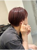 ハンサムショート×レッドブラウン