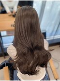 ブリーチなし！ヘーゼルグレージュカラー×レイヤーカット