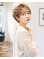 バグズ ヘアデザイン 桔梗が丘店(Baguz HAIR DESIGN)&nbsp;丸みショートハンサムショートシースルーバング透明感
