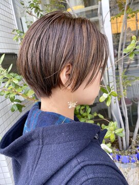 ビートス(BEAT S) 【LAPENSEE】ハイライト×ケアブリーチ×ナチュラルショート★