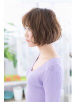 ミック ヘアアンドビューティー 大山店(miq  Hair&Beauty)&nbsp;Aラインシルエット♪ラベージュ耳かけくせ毛風エアリーボブb