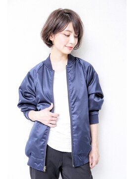 マーズ エナックヘアー(Mars enak hair) ショート /  前髪あり / Aラインボブ / アッシュカラー