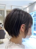 首元がスッキリな奥行きショート