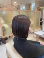 アドラーブル 長岡リップス旭岡店(adorable)&nbsp;艶髪☆フェミニンボブ ×髪質改善ナチュラルベージュ