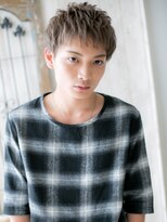 モッズヘアメン 名護大東店(mod's hair men) グレーベージュのフェザーマッシュ束感ショートc