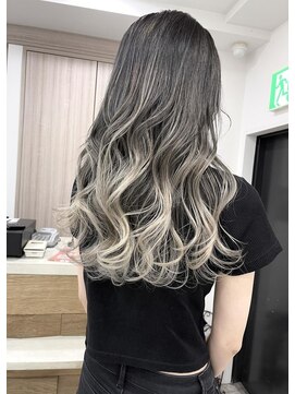 ジゼル(gisele) (稲毛)デザインを入れ直したバレイヤージュ