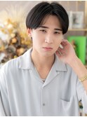 黒髪アップバングナチュラルコンマヘアa戸田公園20代30代40代