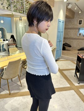 ロンド ストラーダ 心斎橋(Lond strada) ショート×ハイライト白髪ぼかし×シルキーベージュ[心斎橋]