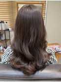 ココアブラウン 髪質改善 韓国風ヘア 透明感 ブリーチ無し