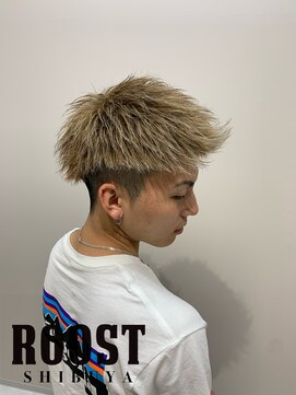 ルースト 渋谷店(ROOST) 短髪×ミルクティーベージュ