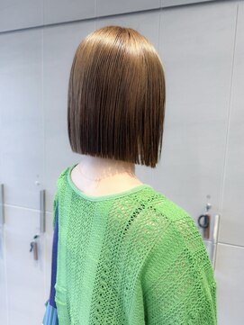 ロンド ロワール 門前仲町(Lond Loire) ボブショートボブ縮毛矯正ベージュグレージュ門前仲町