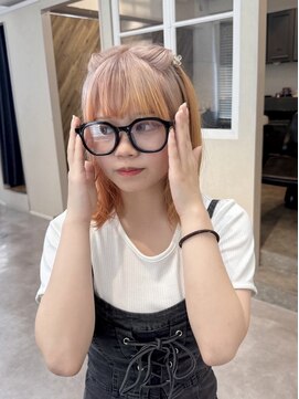 ローレン(Lolen.) 【ミルクティー×オレンジ  ルーツカラー】ふじゆー