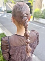 Say.ree ヘアアレンジ ヘアセット 2次会 タイトポニー 表参道