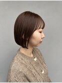 ぱつっとボブ