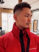 サンディーズバーバーショップ(Sandees)&nbsp;テクスチャークロップフェードバーバースタイル