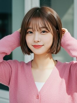 デバイス バイ フレイムス 越谷(DEVICE by Frames)の写真/【越谷駅徒歩3分】貴女が1番可愛く見える顔周り&前髪作りはお任せ☆再現性◎のカットで伸びてもまとまる♪