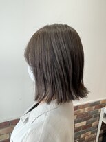ネオリーブシェリエ 浅草店(Neolive cherie)&nbsp;ボブ×グレージュ　外ハネボブ