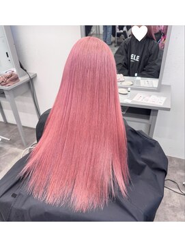 ペレ 栄店(PELE) デザインカラー/レイヤーカット/ウェットヘア/オリーブベージュ