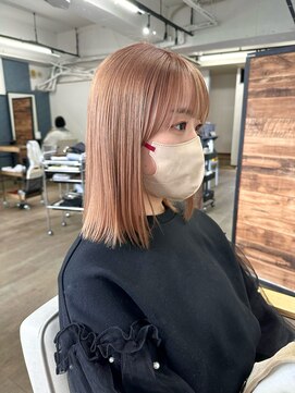 ルアン 上通り(ruen) 熊本ボブ　ハイトーンボブ　熊本美容室　上通り　髪質改善