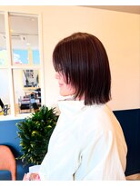 ラグ バイ シゲルカットクラブ 神田久志本店(lag)&nbsp;顔周りレイヤー×オレンジカラー