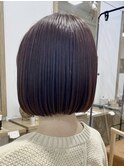 コンパクトボブ/ミニボブ/艶ボブ/暗髪/艶感カラー/伏見