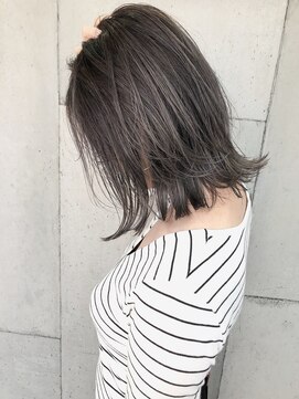 ルモア(RUMOR) Rumor×【暗髪】３Dハイライトカラー【透明感グレージュ】