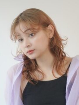 ワン 川崎(ONE) オリーブベージュ/ウェットヘア /レイヤーカット /川崎