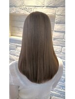 エヌアンドエー 春日部東口店(hair shop N&A)&nbsp;くすみカラーで魅せる、やわらかストレート/縮毛矯正