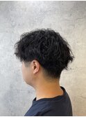 ツイストスパイラル　男らしさ引き立つ2ブロックメンズパーマ