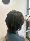 大人可愛いくびれショートボブ似合わせカットナチュラルブラウン
