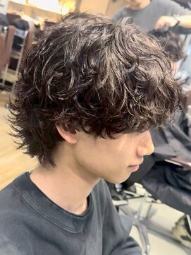 フィフス 神南(fifth) 渋谷シャドウパーマ緩めメンズパーマ刈り上げマッシュウルフ30代